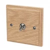 Varilight 10AX 1-Gang 2-Way Toggle Switch Classic Oak -Switches & Sockets Sales Store 1119H P