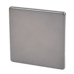 Varilight 1-Gang Blanking Plate Slate Grey