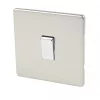 Varilight 10AX 1-Gang 2-Way Light Switch Satin Chrome -Switches & Sockets Sales Store 14686 P