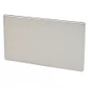 Varilight 2-Gang Blanking Plate Satin Chrome -Switches & Sockets Sales Store 1630H P