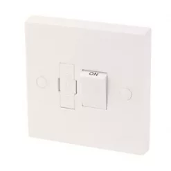 13A Switched Fused Spur White