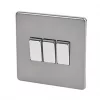 Varilight 10AX 3-Gang 2-Way Light Switch Slate Grey -Switches & Sockets Sales Store 25507 P