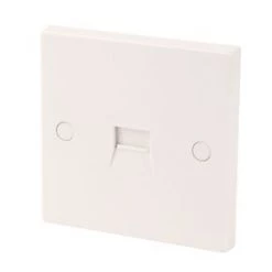 Slave Telephone Socket White