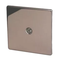 Varilight Coaxial TV Socket Polished Bronze