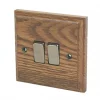 Varilight 10AX 2-Gang 2-Way Light Switch Medium Oak -Switches & Sockets Sales Store 3380H P