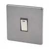 Varilight 20AX 1-Gang DP Control Switch Slate Grey with Neon with Black Inserts -Switches & Sockets Sales Store 33902 P