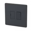 Varilight 13AX Switched Fused Spur Jet Black with Black Inserts -Switches & Sockets Sales Store 40209 P
