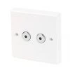 Varilight V-ProIR 2-Gang 1-Way LED Touch / Remote Dimmer Switch White -Switches & Sockets Sales Store 4371J P