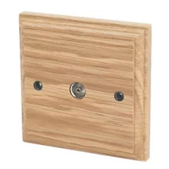 Varilight Coaxial TV Socket Classic Oak