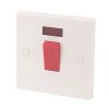 45A 1-Gang DP Cooker Switch White with Neon -Switches & Sockets Sales Store 5265D P