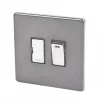 Varilight 13AX Switched Fused Spur with Neon Slate Grey with Black Inserts -Switches & Sockets Sales Store 5361H P