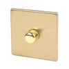 Varilight V-Dim 1-Gang 2-Way Dimmer Switch Brushed Brass -Switches & Sockets Sales Store 5915H P