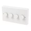 Varilight V-Dim 4-Gang 2-Way Dimmer Switch White -Switches & Sockets Sales Store 61405 P