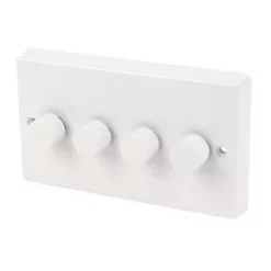 Varilight V-Dim 4-Gang 2-Way Dimmer Switch White
