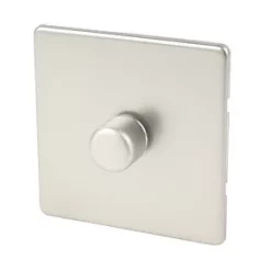 Varilight V-Pro 1-Gang 2-Way LED Dimmer Switch Satin Chrome