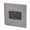 Varilight 10AX 1-Gang 3-Pole Fan Isolator Switch Slate Grey with Black Inserts -Switches & Sockets Sales Store 7090H P
