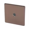 Varilight Coaxial TV Socket Brushed Bronze -Switches & Sockets Sales Store 7665H P