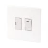 Varilight 13AX Switched Fused Spur with Neon Gloss White with White Inserts -Switches & Sockets Sales Store 77261 P