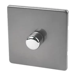 Varilight V-Pro 1-Gang 2-Way LED Dimmer Switch Slate Grey