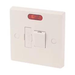 13A Switched Fused Spur with Neon White