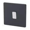 Varilight 10AX 1-Gang Intermediate Switch Jet Black -Switches & Sockets Sales Store 82074 P