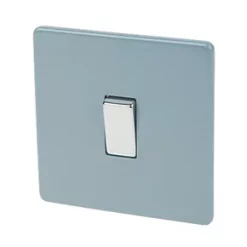 Varilight 10AX 1-Gang 2-Way Light Switch Sky Blue