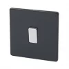 Varilight 10AX 1-Gang 2-Way Light Switch Jet Black -Switches & Sockets Sales Store 91507 P
