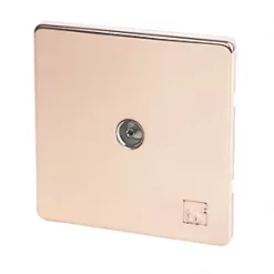 Varilight Coaxial TV Socket Anti-Microbial Copper