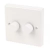 Varilight V-Pro 2-Gang 2-Way LED Dimmer Switch White -Switches & Sockets Sales Store 98455 P