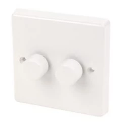 Varilight V-Pro 2-Gang 2-Way LED Dimmer Switch White